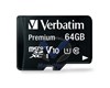 Carte mémoire microSDXC Classe 10 64 GB avec adaptateur 44084