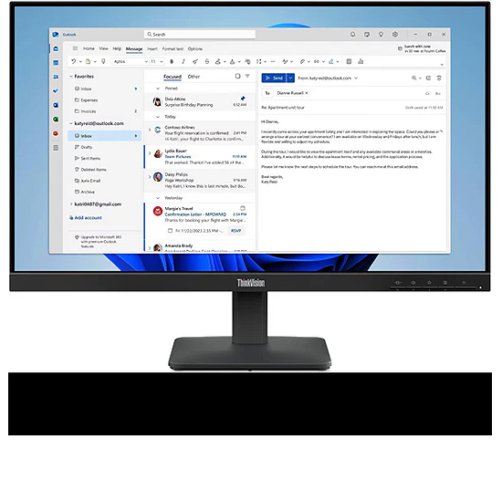 MONITOR S24-4e 23.8" FHD (60,5 cm) HDMI VGA 64B5KAT1EU