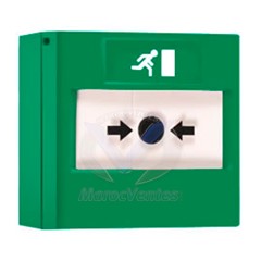 DECLENCHEUR REARMABLE D'URGENCE VERT POUR C.A DI-AR1 DI-AR1