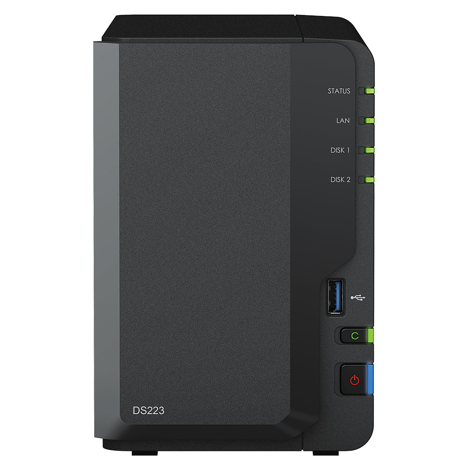 Serveur NAS 2 Baies DiskStation 2 Go de RAM DDR4 (sans disque dur) DS223