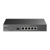 Tplink SafeStream™ Gigabit Multi-WAN VPN Router PORT: 1× Gigabit SFP WAN Port, 1× Gigabit RJ45 WAN Port, 2× Gigabit WAN/LAN RJ45 Ports, 2× Gigabit RJ45 LAN portFEATURE: Integration with Omada SDN Controller, Support 100 IPsec VPN Tunnels, 50 PPTP/L2TP