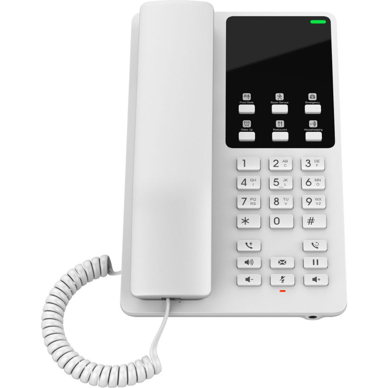 Téléphone IP Compact Pour Hôtel Avec Wi-fi Bi-bande Intégré 2 Comptes SIP / 2 Lignes