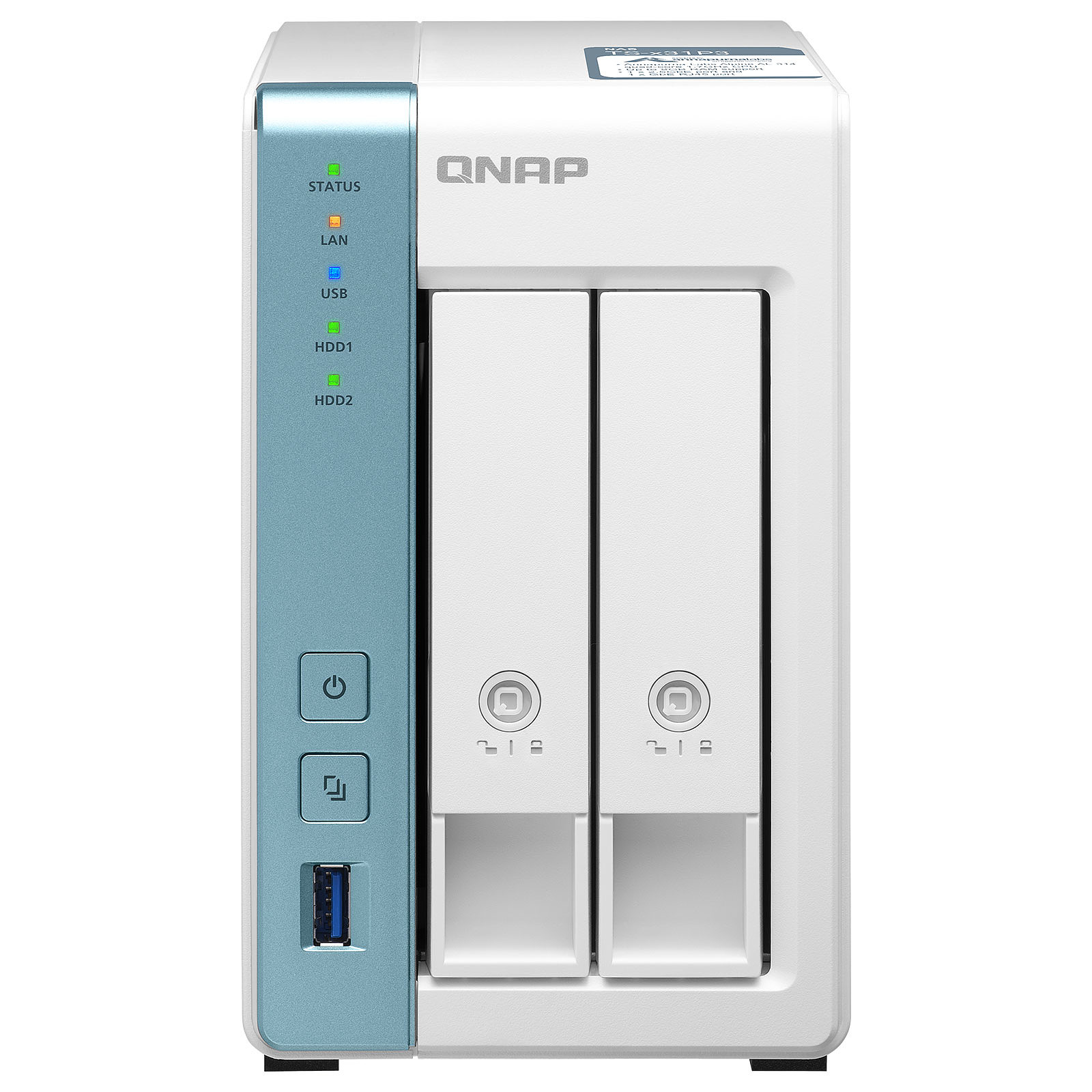 Serveur NAS 2 baies - 2 Go RAM - LAN 2.5 GbE (sans disque dur) TS-231P3-2G