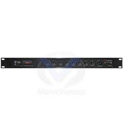 Amplificateur SHOW 4 Entrées Micro/ligne 1 Entrée Auxiliaire Stéréo Baie 1U PAX-240