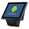 JP-T100 Vérificateur de prix de supermarché tout-en-un avec scanner de code-barres multifonction et écran de 8 pouces Android.