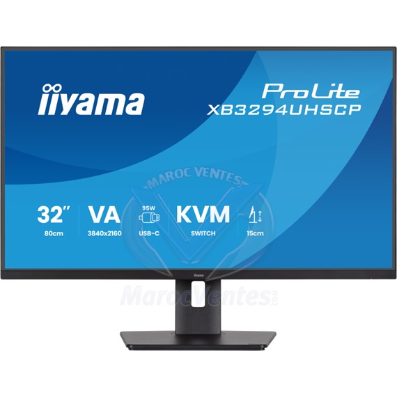 Moniteur CURVED 4K 32 Pouces VA Ultra HD HDMI/DisplayPort/USB-C XB3294UHSCP-B1