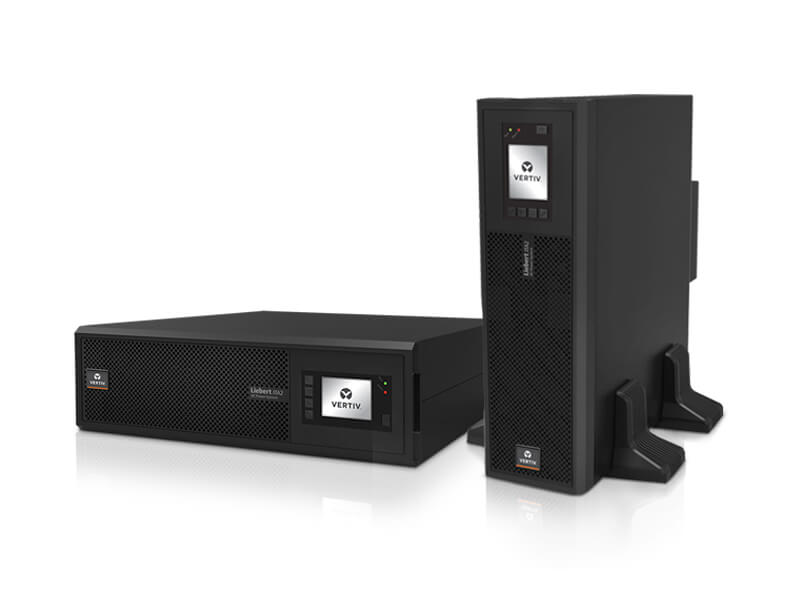 Onduleur Rack-UPS Liebert ITA2 10kVA avec POD et kit rail Autonomie 12MIN avec 2 Modules de batterie VRLA 16x9Ah ITAC10121000A00