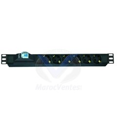 Unité de distribution d'énergie 1U Noir 6 sortie(s) CA LN-PRZ-SGT-1U6P-SC