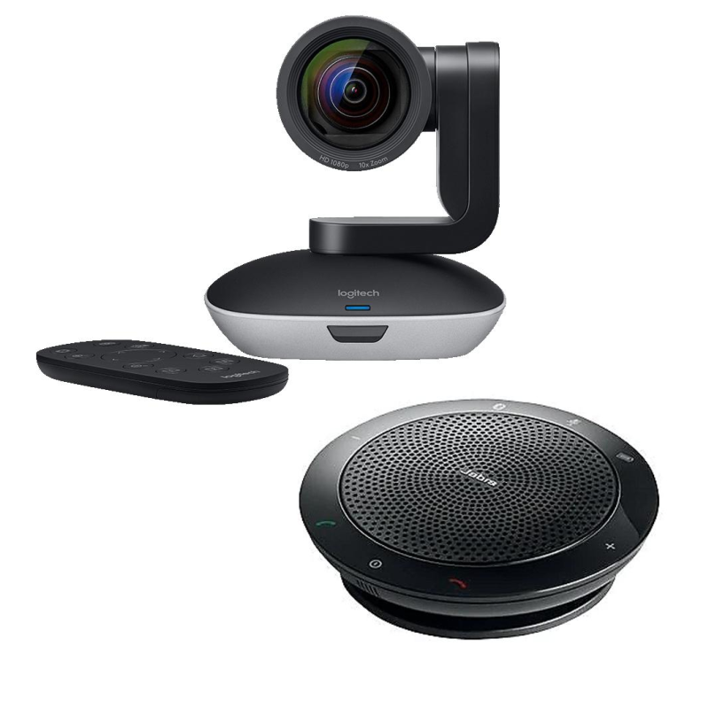 Système de visioconférence sans fil Logitech KIT Group PTZ Pro2 + Jabra Speak 510