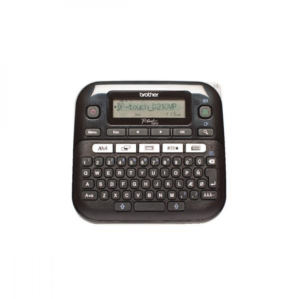Imprimante à étiquettes avec mallette de transport et adaptateur secteur (AZERTY) PT-D210VP