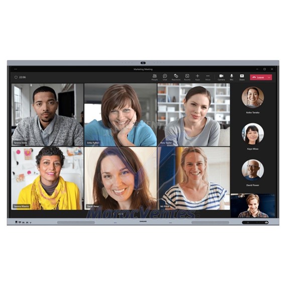 Écran Interactif 75 Pouces avec Caméra Intégrée Android 15 & Certification EDLA LH75WAFPLGCXEN