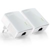 AV600  Nano Powerline Ethernet Adapter Starter Kit, Ultra Compact Size, 500Mbps Powerline Data Rate, 1 Fast Ethernet port, HomePlug AV, Green Powerline, Plug and Play, Twin Pack